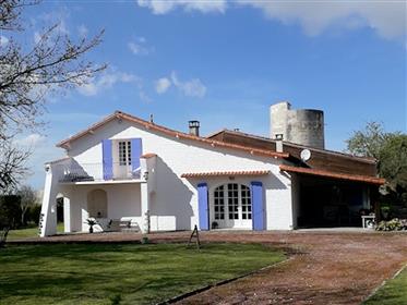 Detached Villa With Old Windmill And Barn On 3 100 M